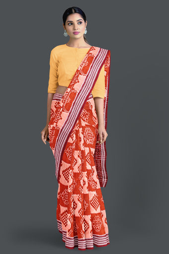 Brown Body Bandha Saree(With Out Blouse)