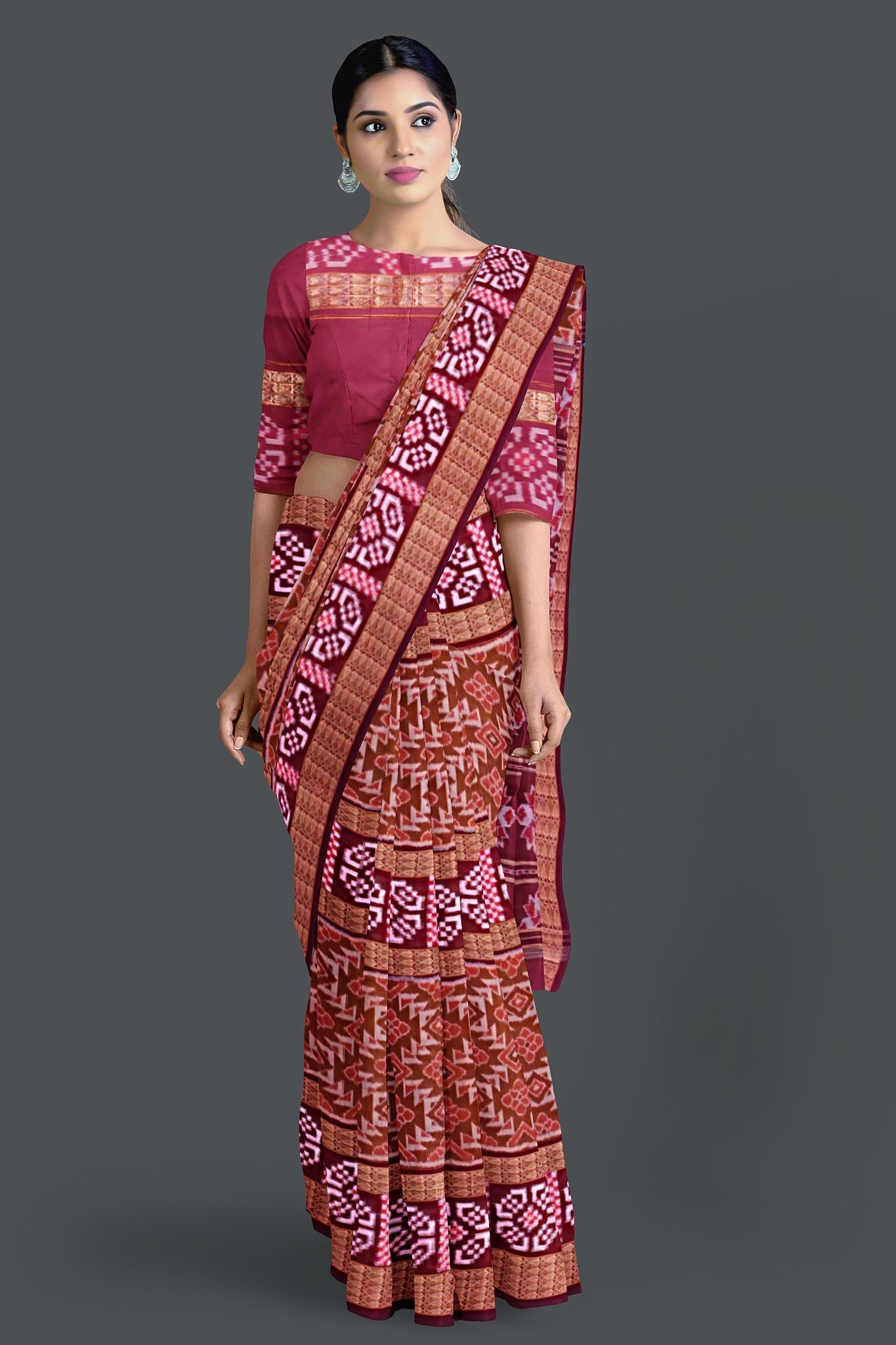 Bronze Bandha Pasapalli Saree