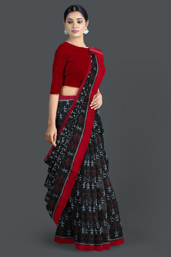 Dark Olive Teracota Bandha Saree