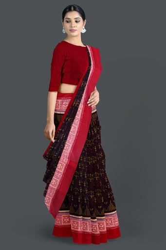 Coffee Teracota Bandha Saree