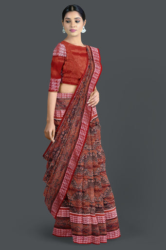 Golen Yellow Body Bandha Tissue Saree