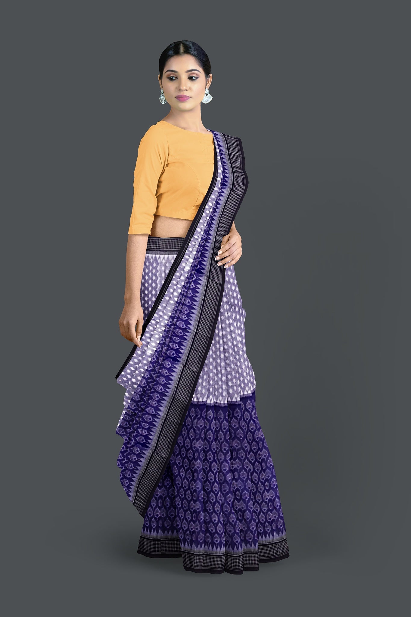 Blue Body Bandha Saree
