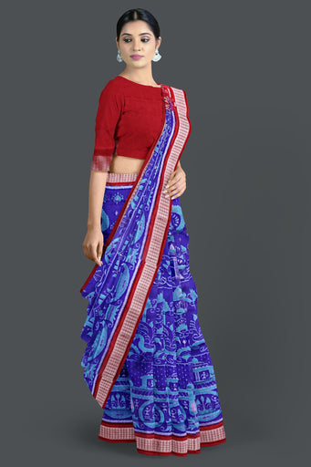 Blue Berry Body Bandha Tissue Saree