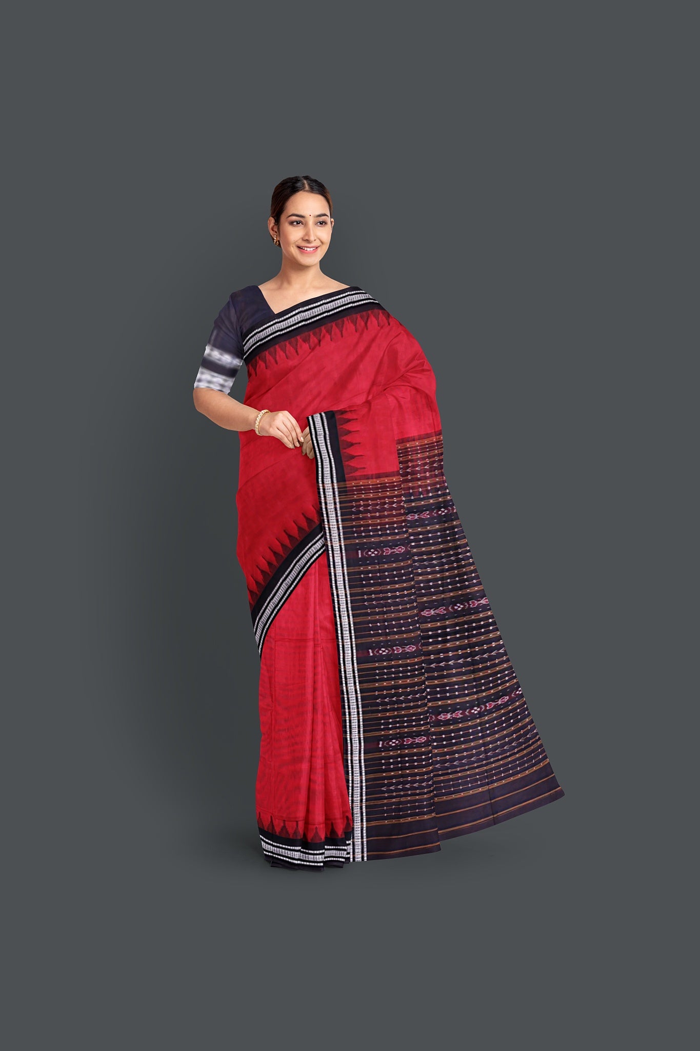 Red Bapta Saree
