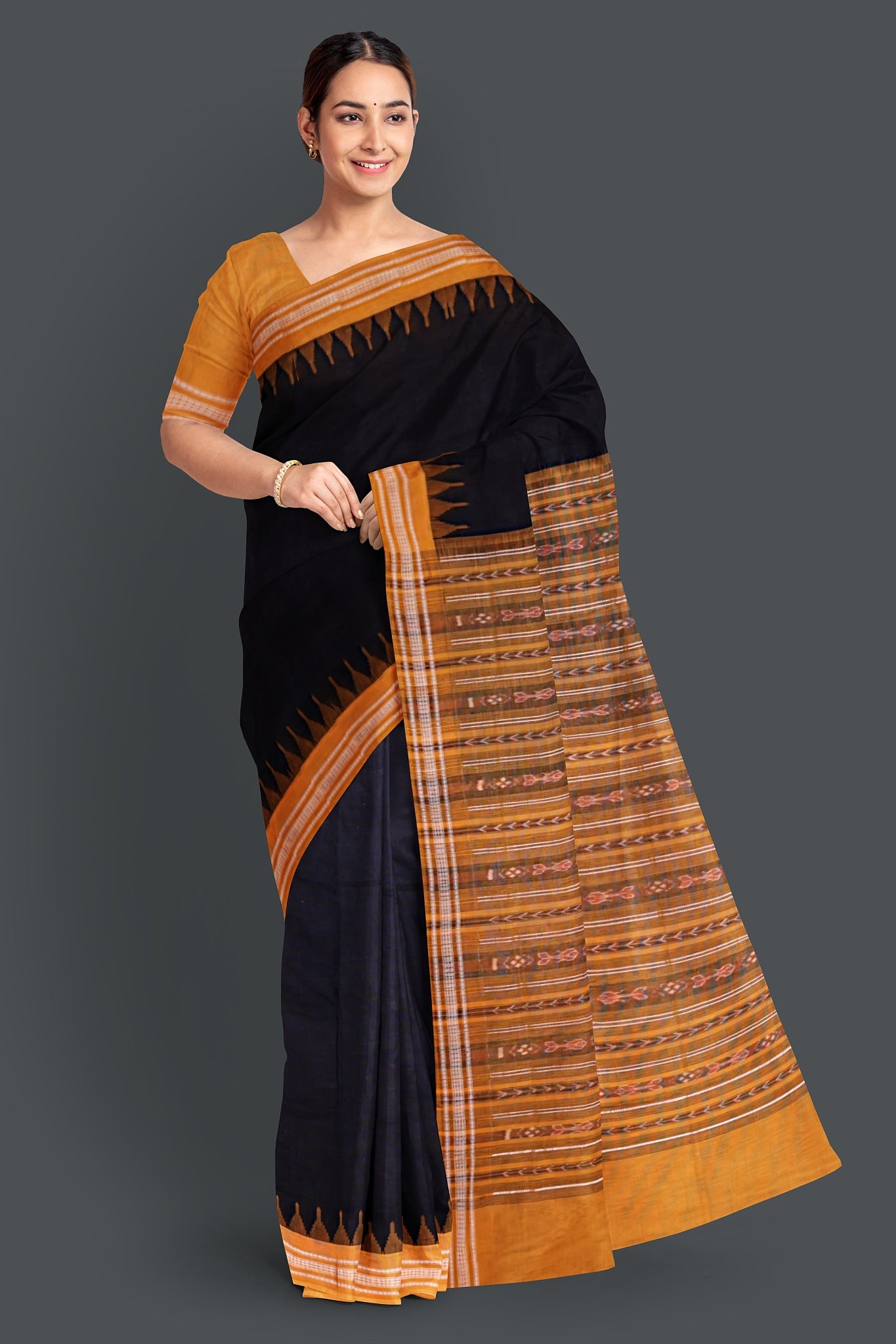 Black Bapta Saree