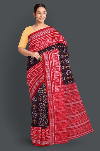 Coffee Body Bandha Saree(With Out Blouse)