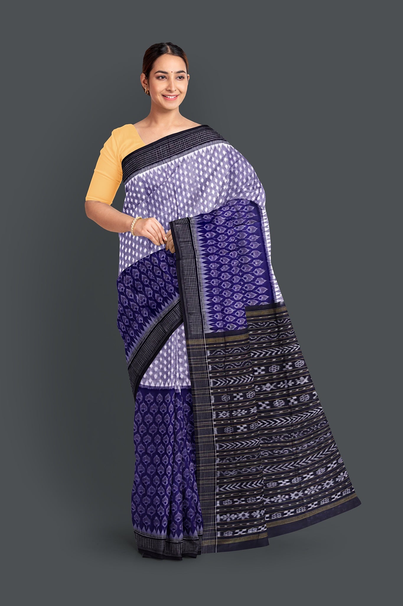 Blue Body Bandha Saree