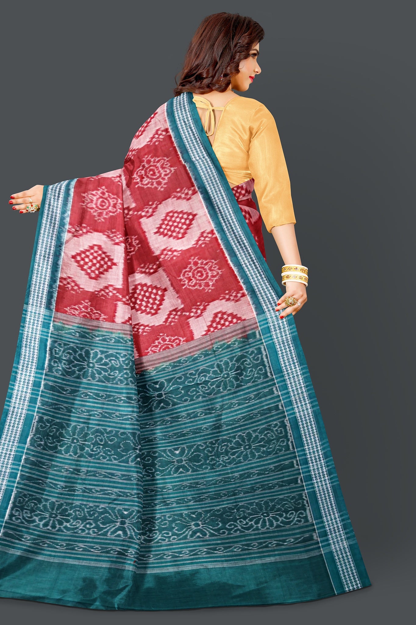 Brown Body Bandha Saree