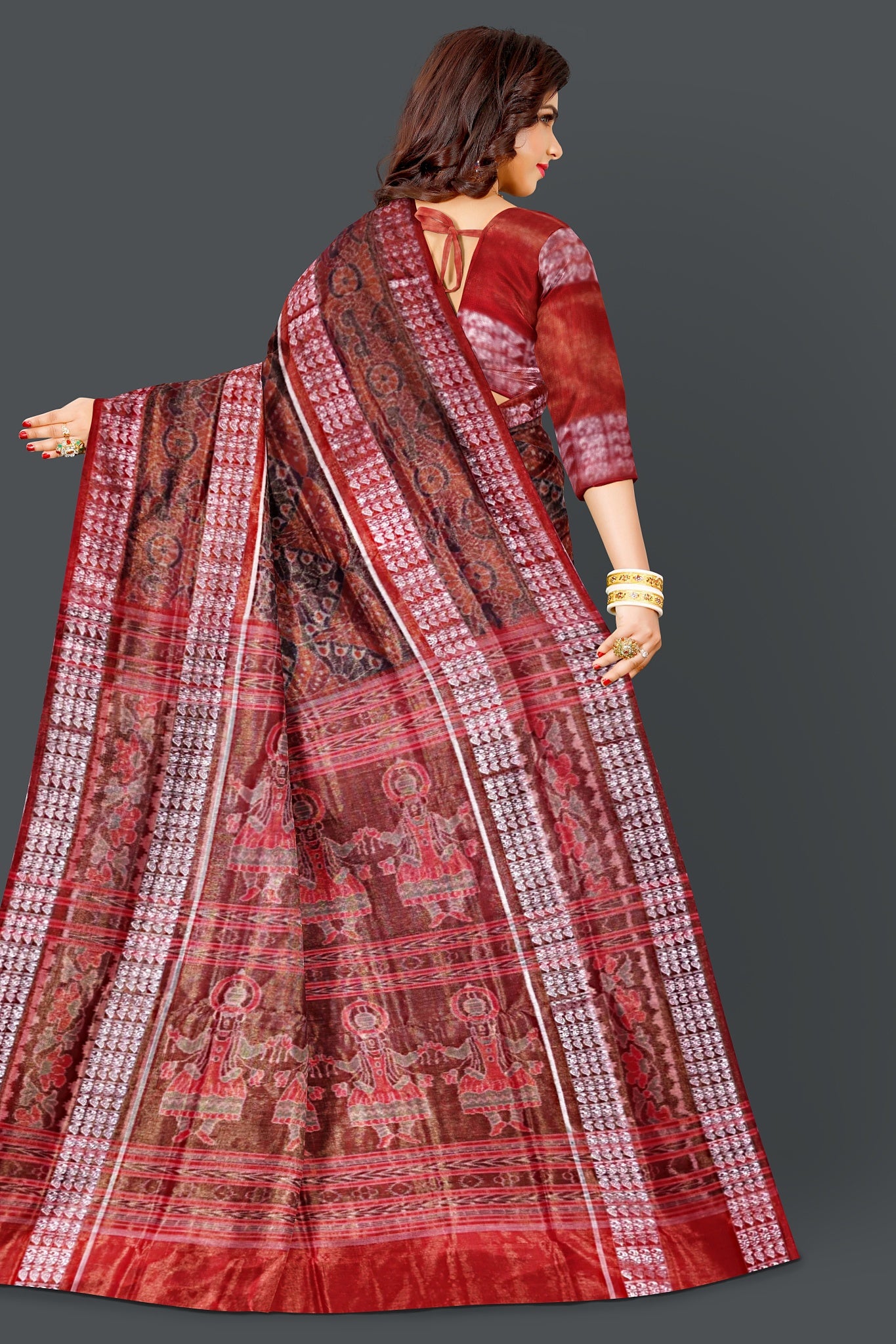 Golen Yellow Body Bandha Tissue Saree