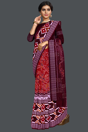 Rust Double Pasapalli Saree