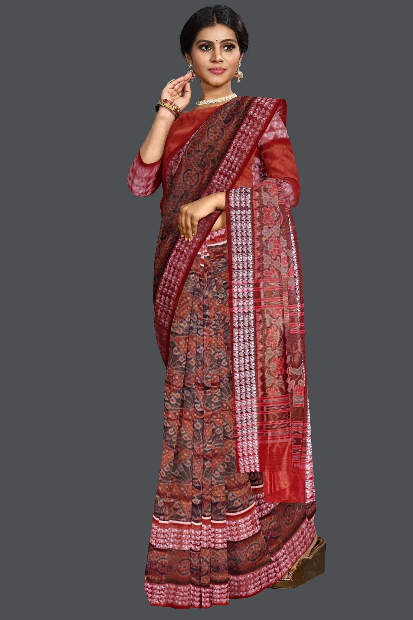 Golen Yellow Body Bandha Tissue Saree