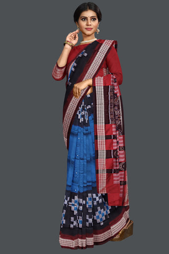 Royal Blue Border Pasapalli Saree