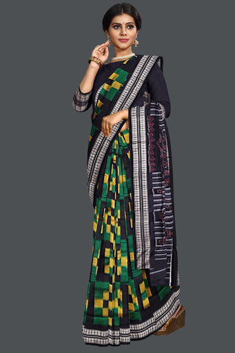 Black Self Border Body Pasapalli Saree