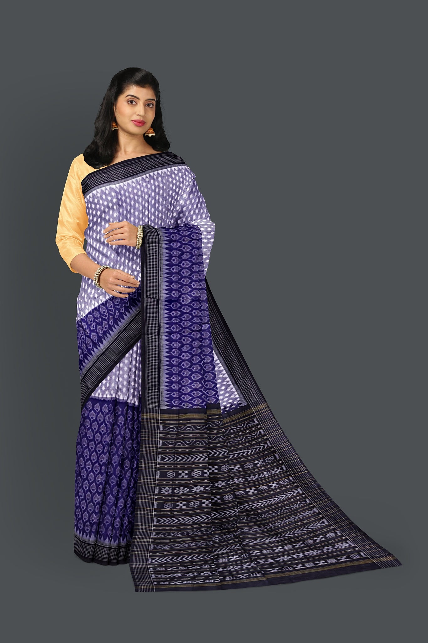 Blue Body Bandha Saree
