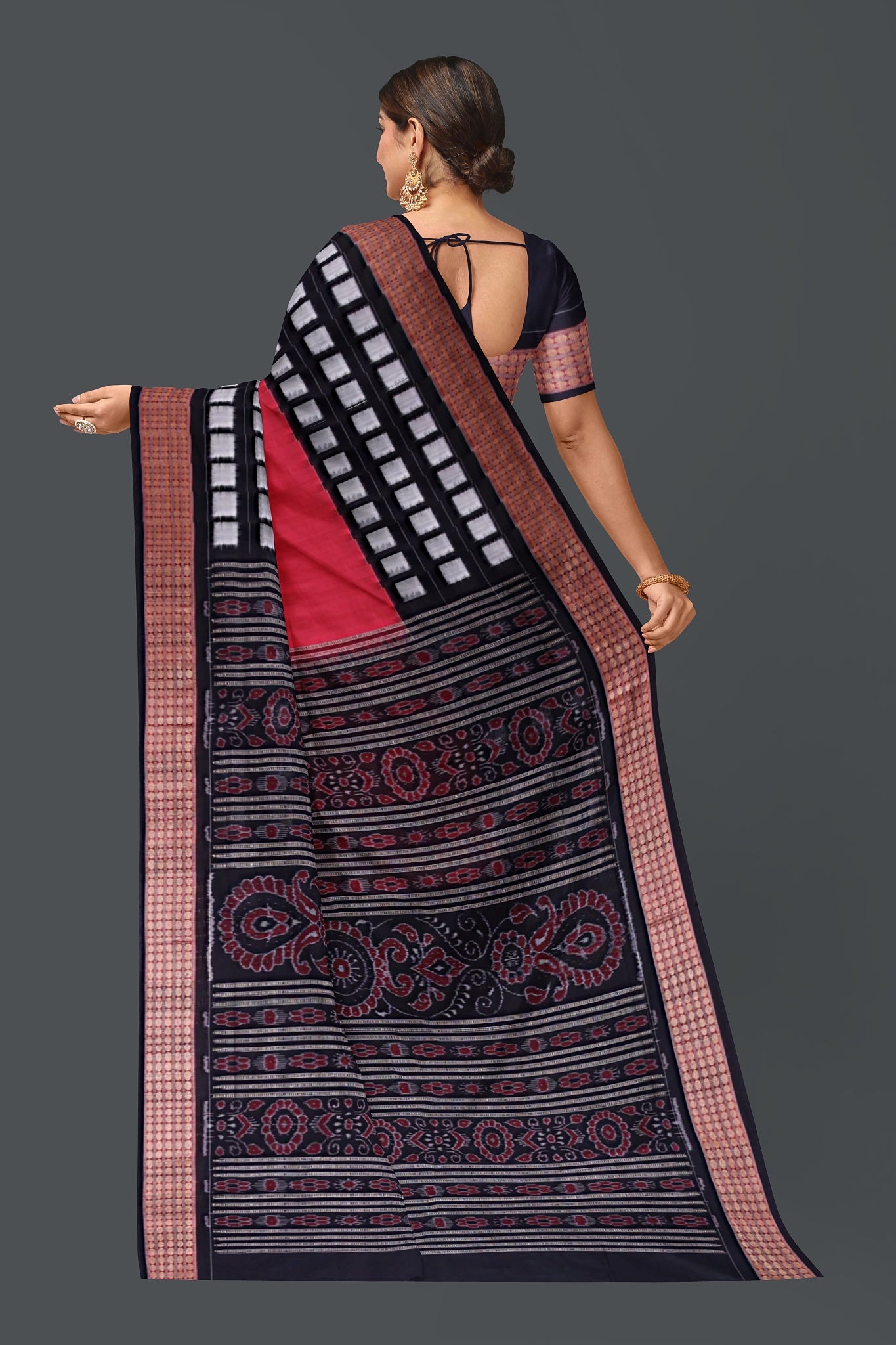 Red Border Pasapalli Saree
