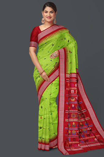Fresh Green Maha Laxmi Saree