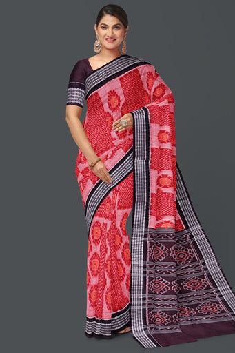 Red And Yellow Body Bandha Saree