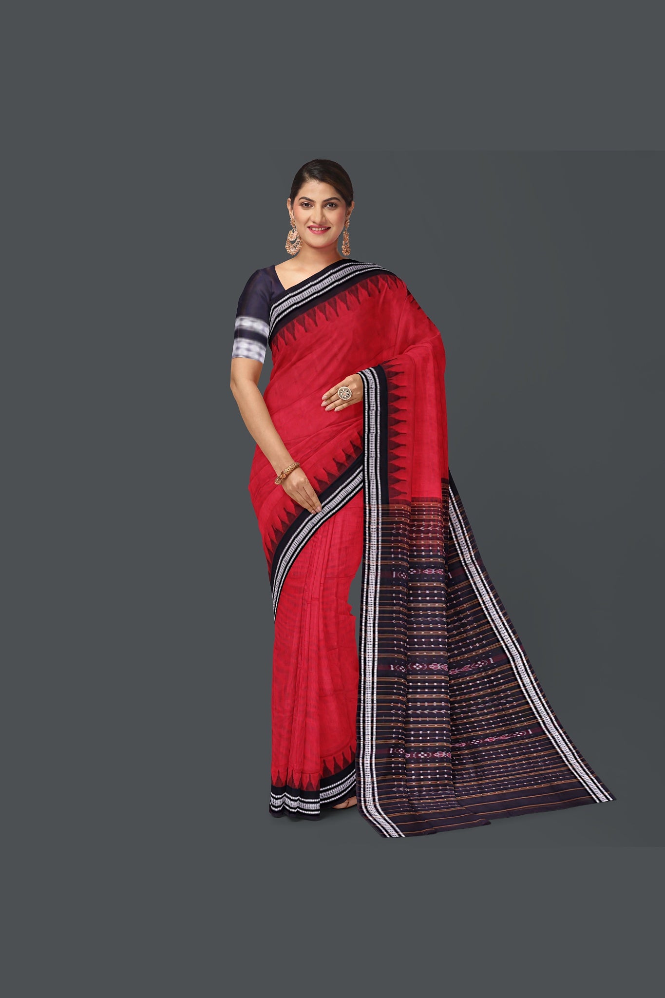 Red Bapta Saree
