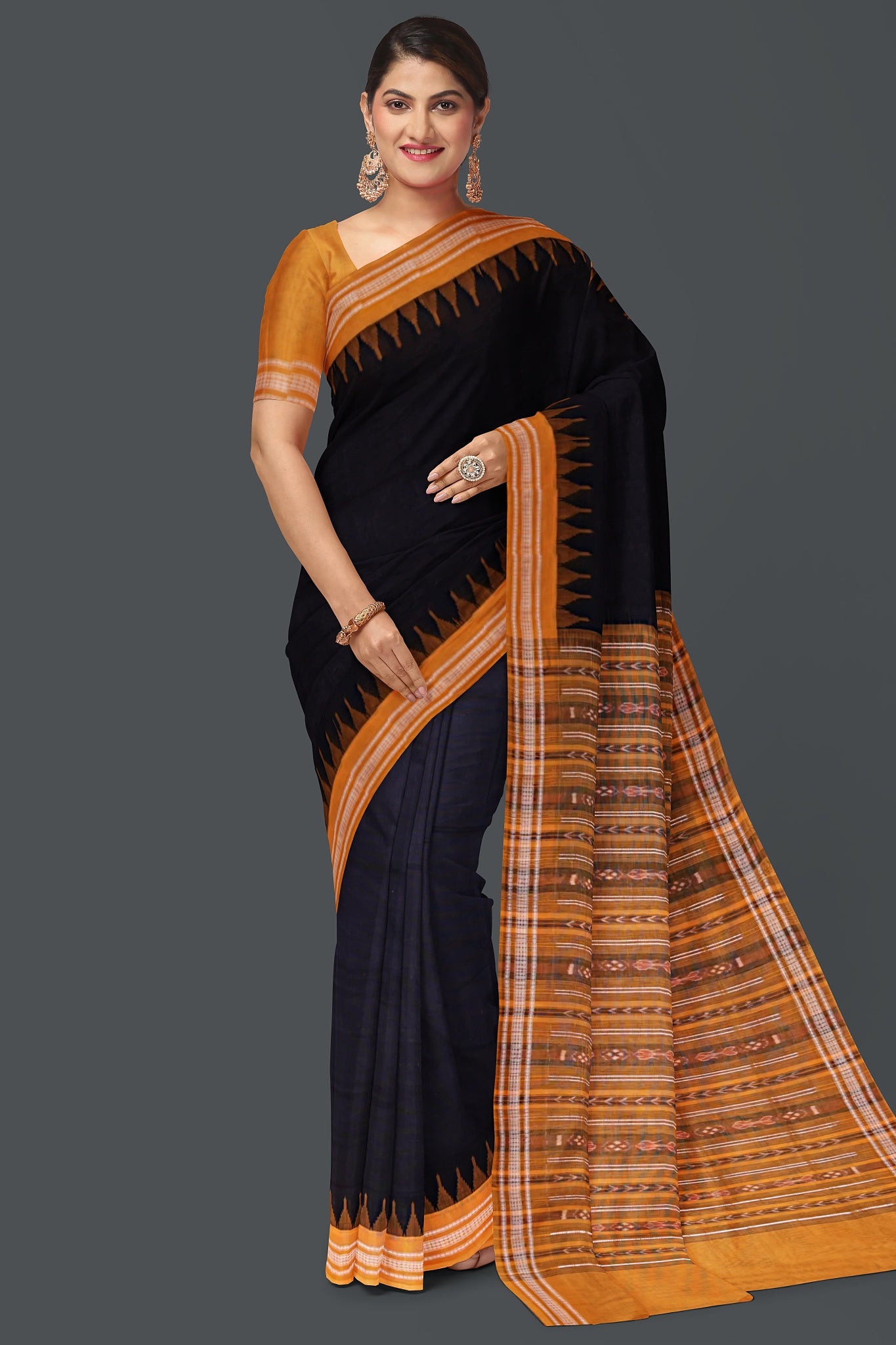 Black Bapta Saree