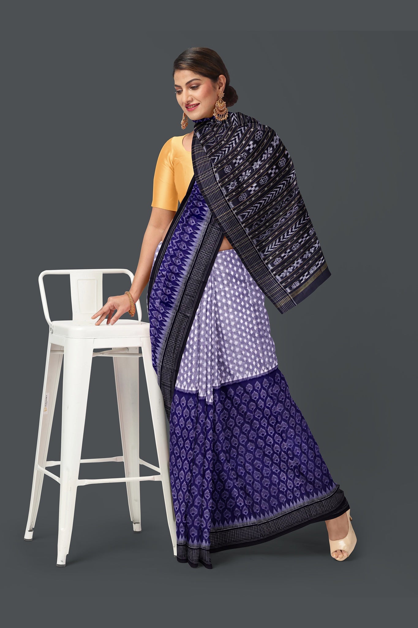 Blue Body Bandha Saree