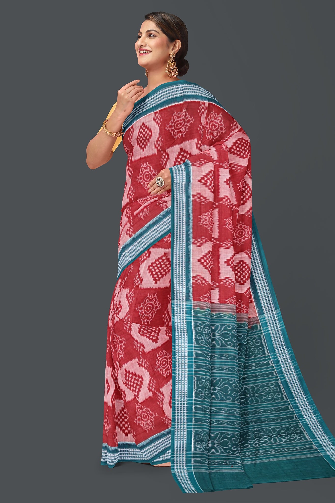 Brown Body Bandha Saree