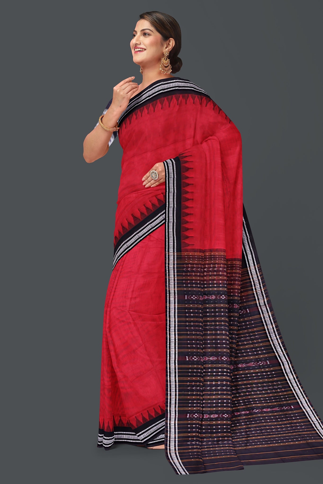 Red Bapta Saree