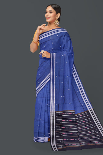 Navy Blue Mini Butti Saree