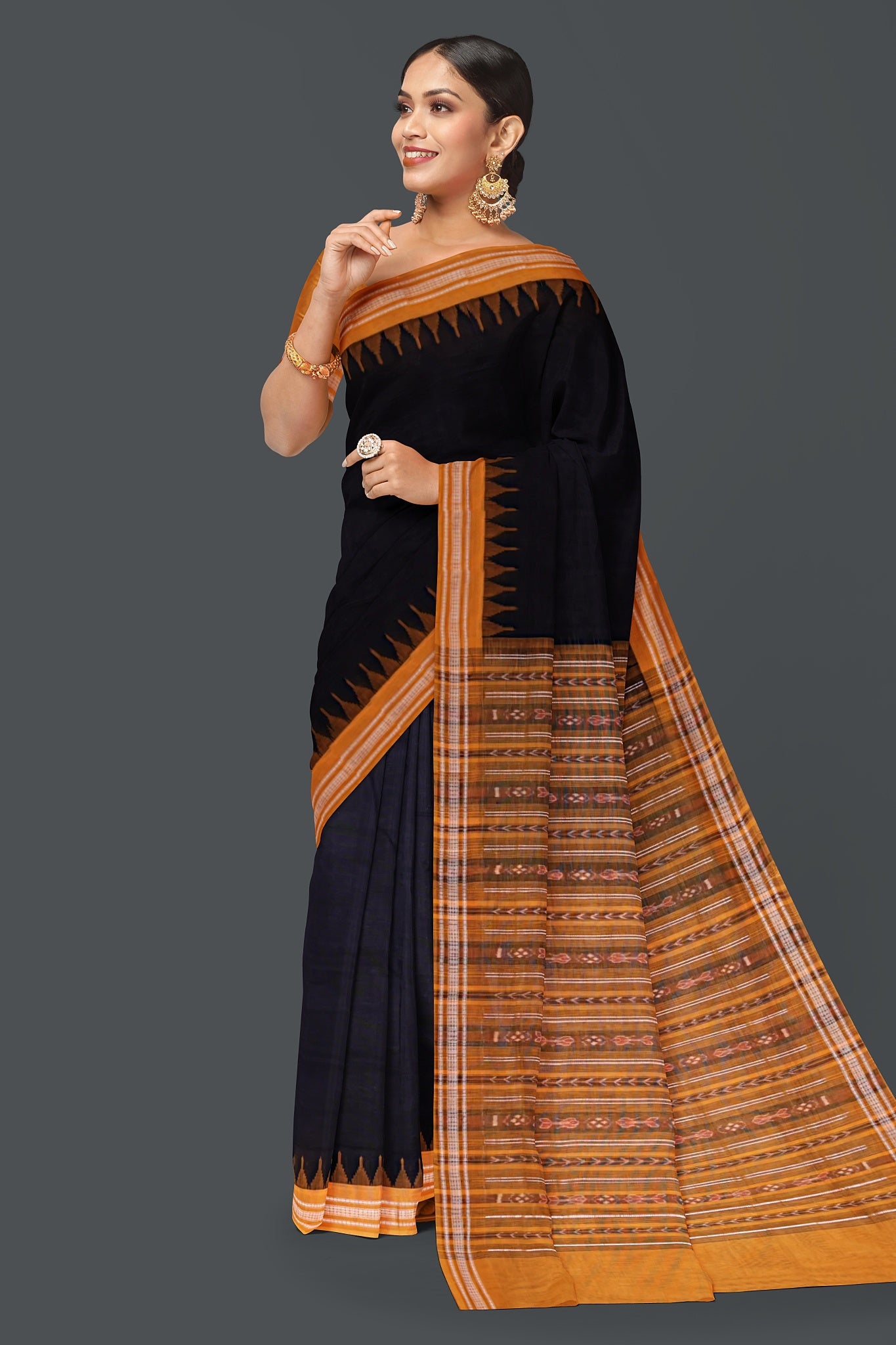 Black Bapta Saree