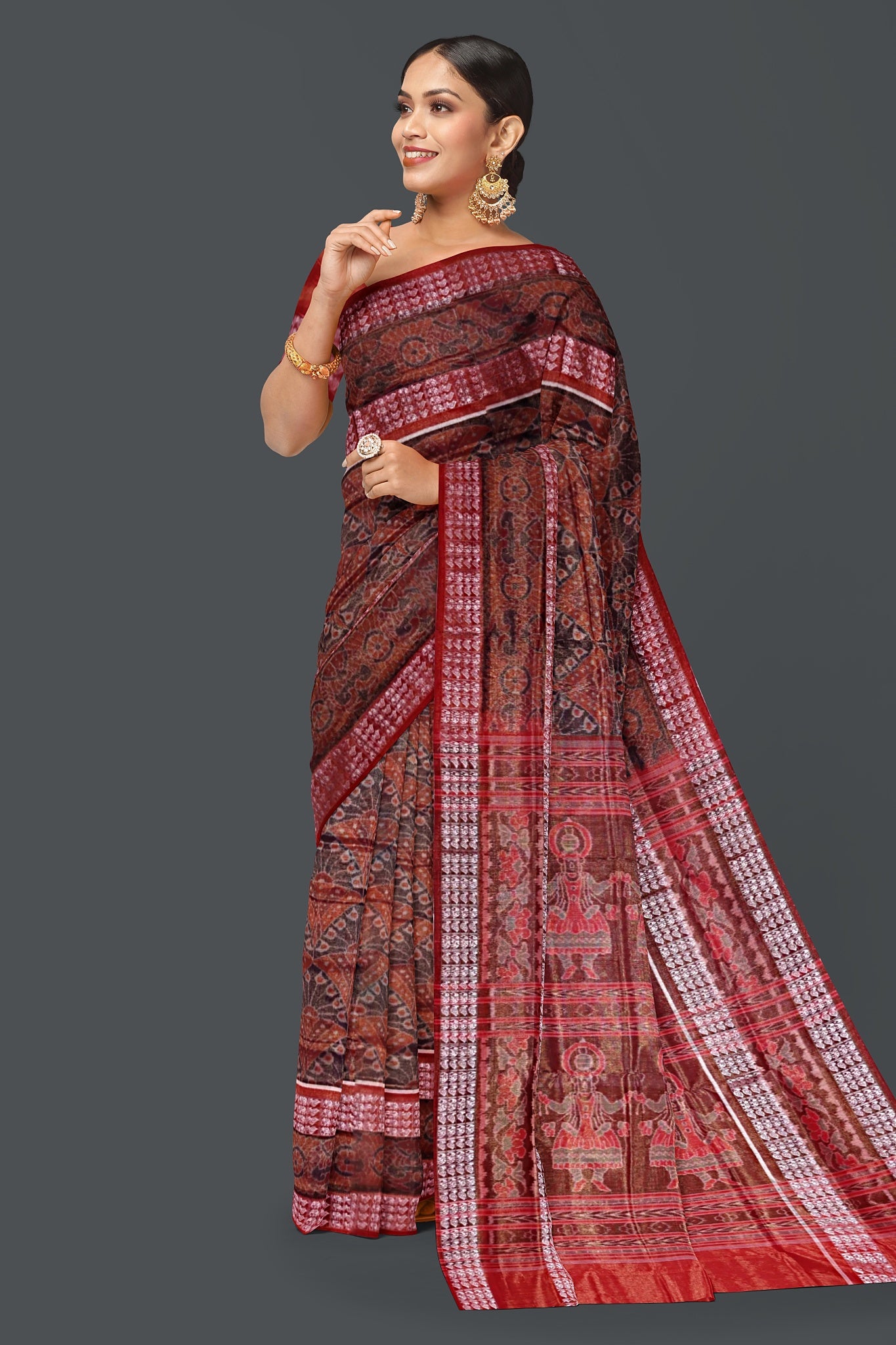 Golen Yellow Body Bandha Tissue Saree