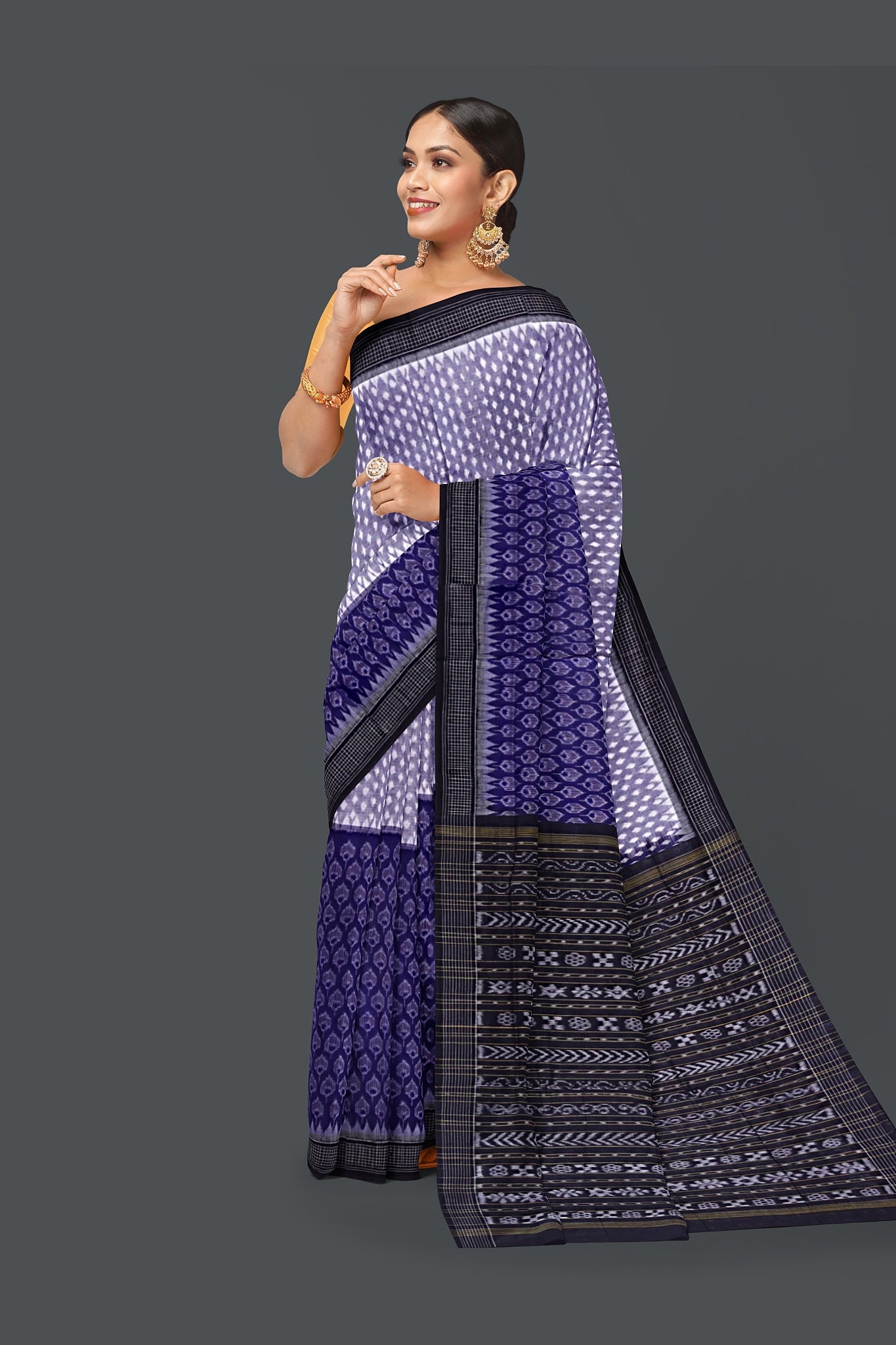 Blue Body Bandha Saree