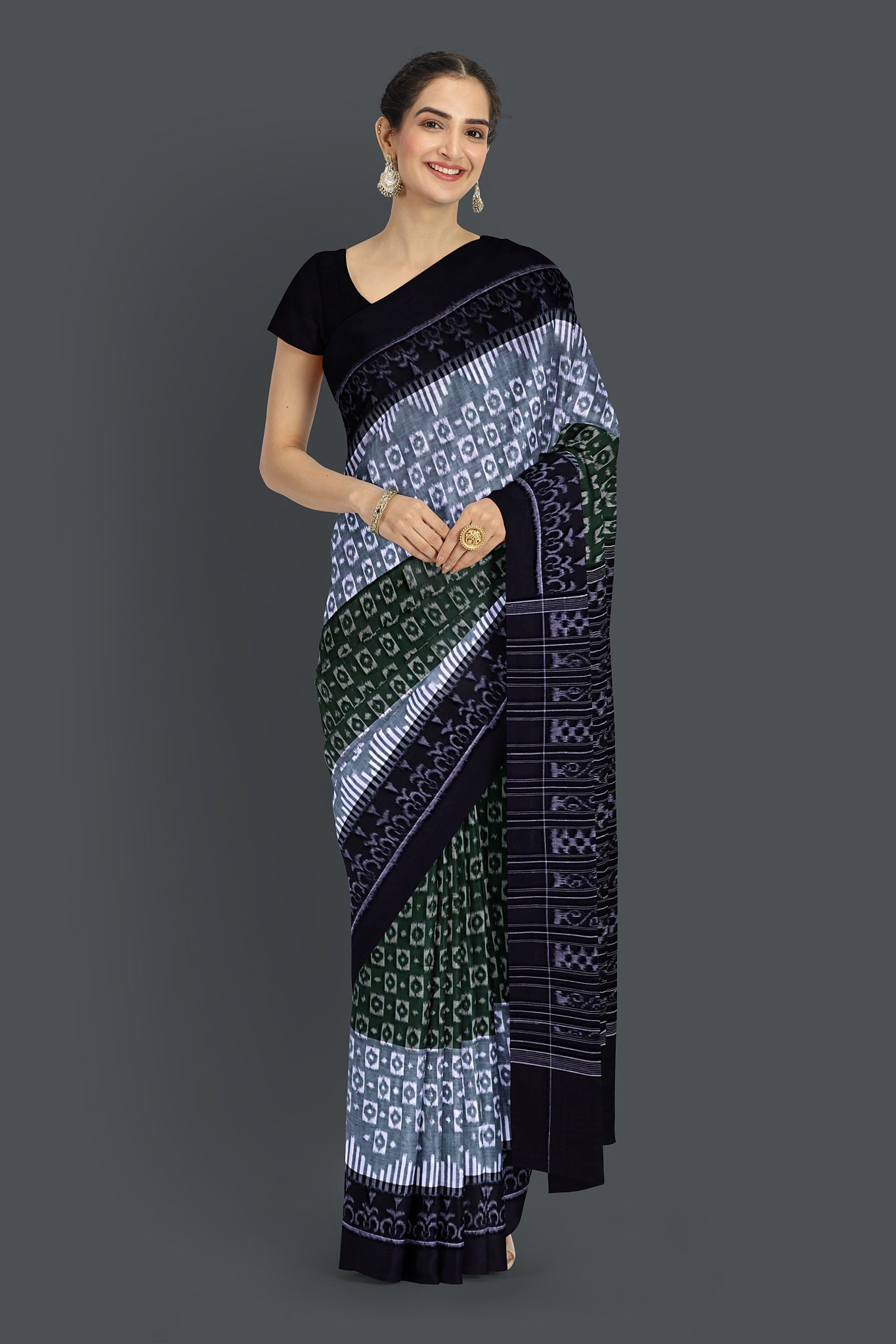Green Body Bandha Saree