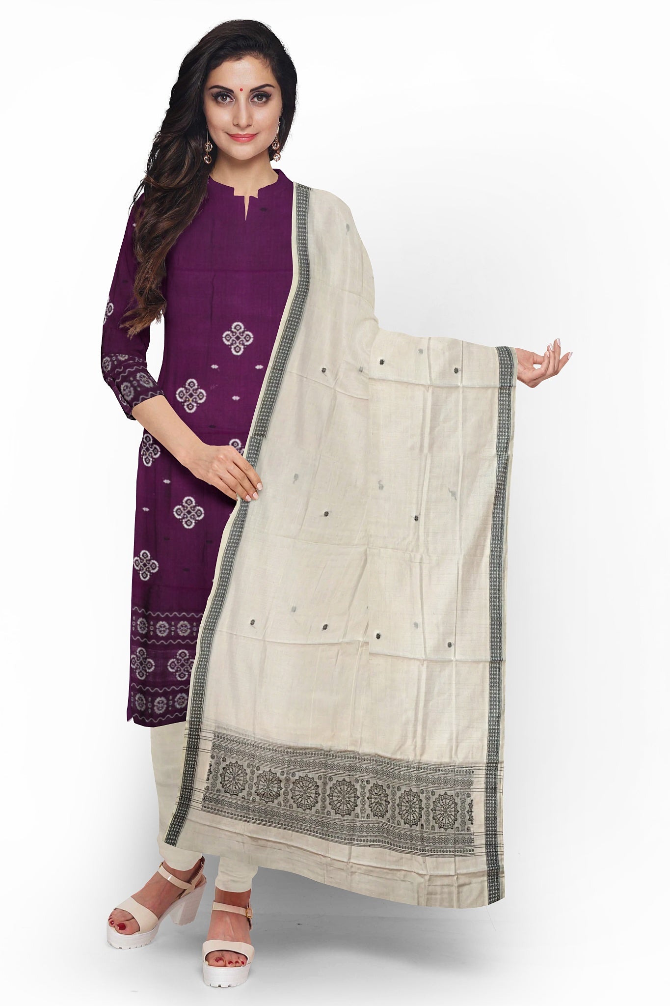 Purple Bomkai Dress Set