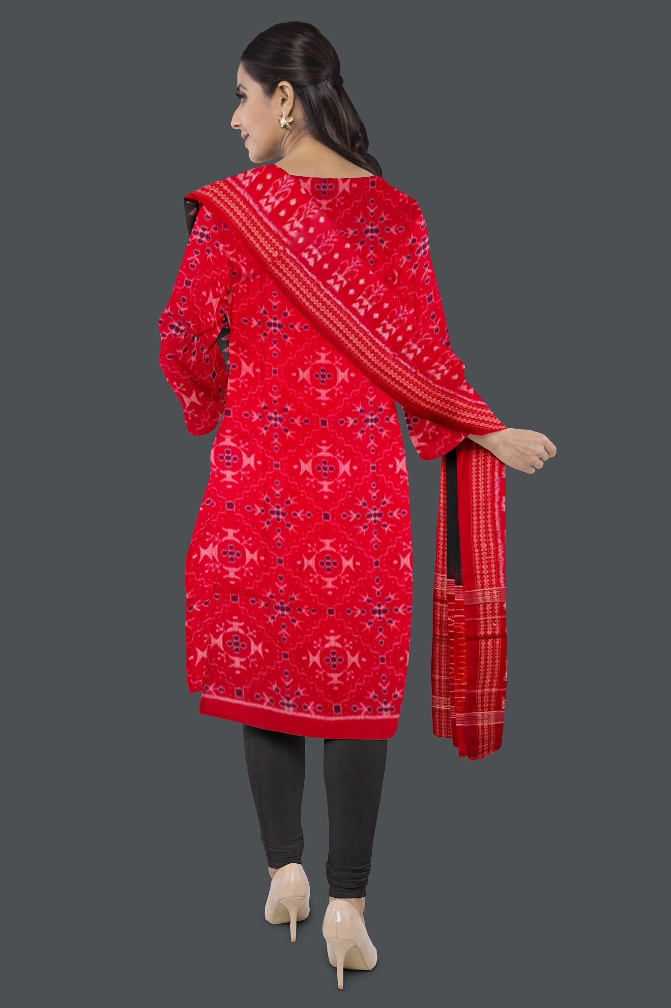 Rani Top With Black Pant & Chunri Body Bandha Dress Set