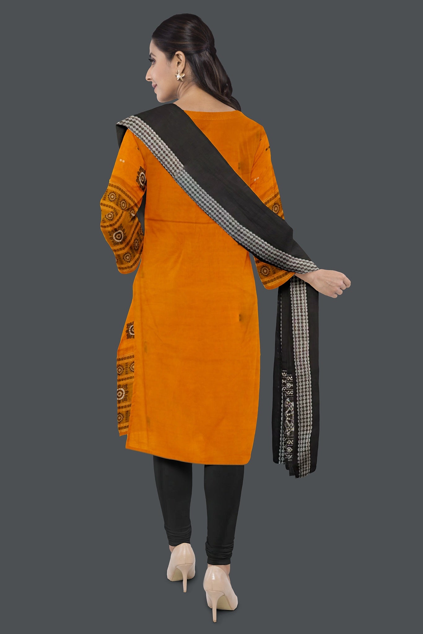 Golden Yellow Bomkai Dress Set