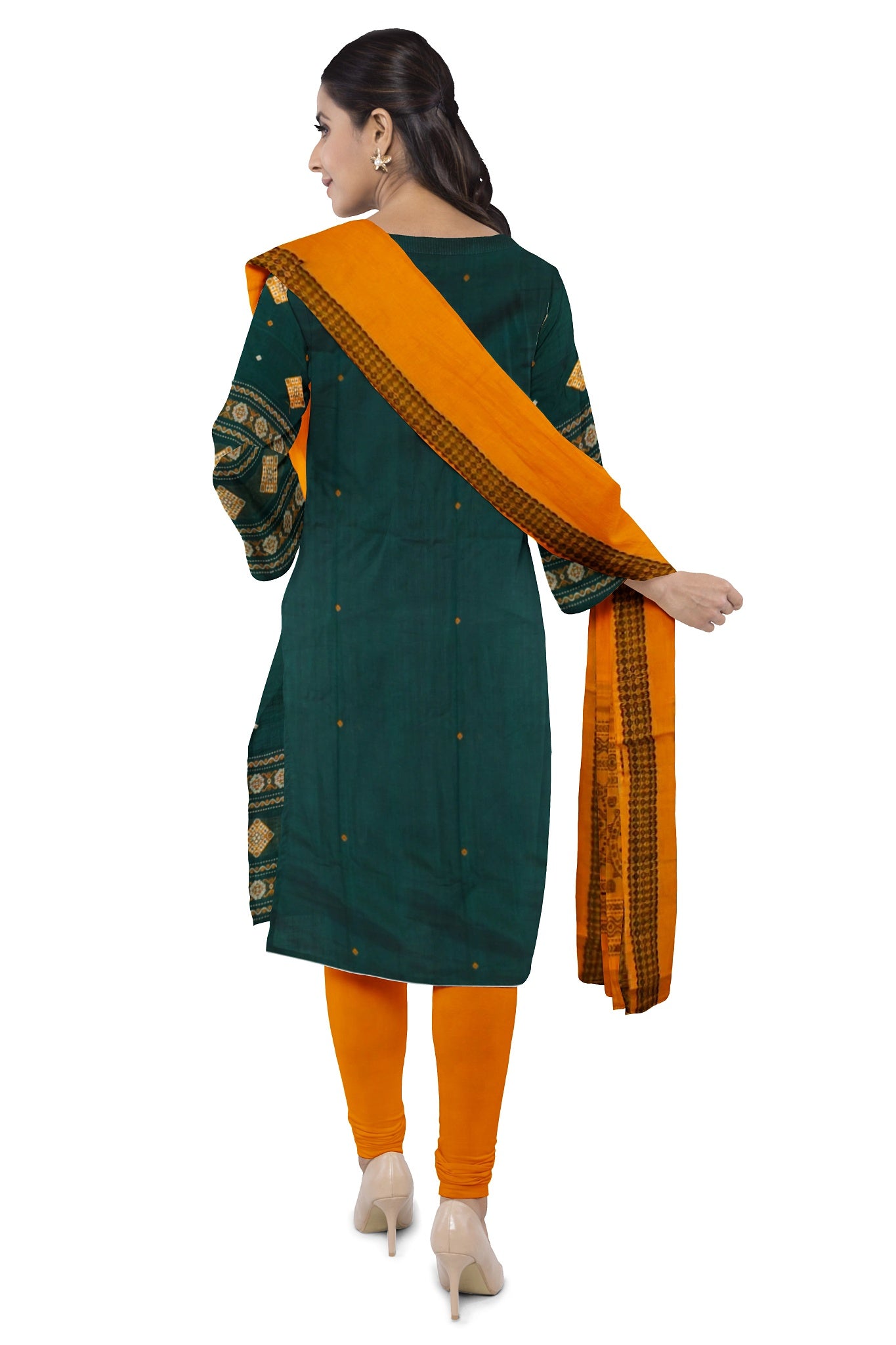 Green Bomkai Dress Set