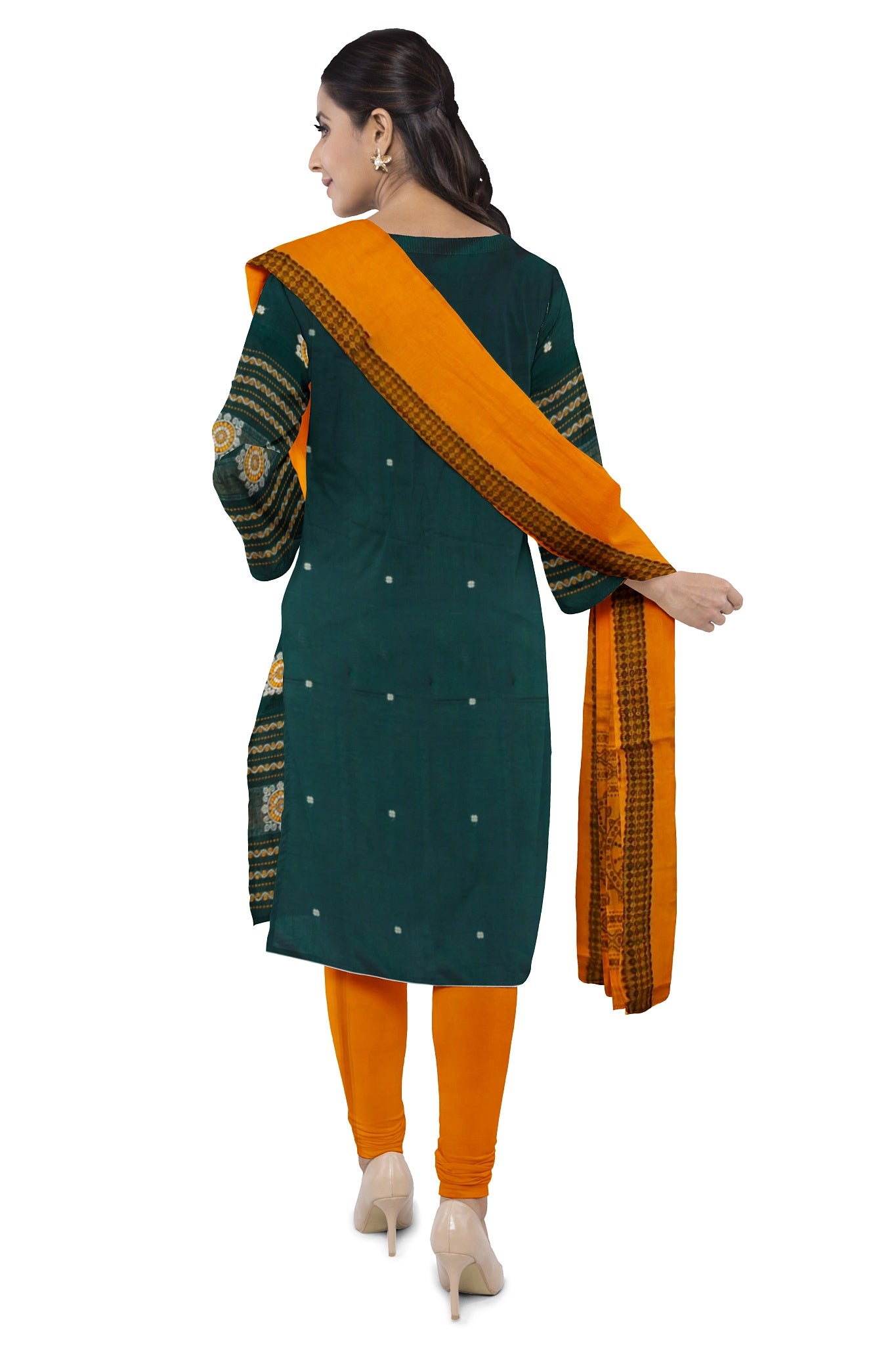Deep Green Bomkai Dress Set