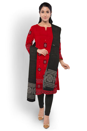 Red Bomkai Dress Set