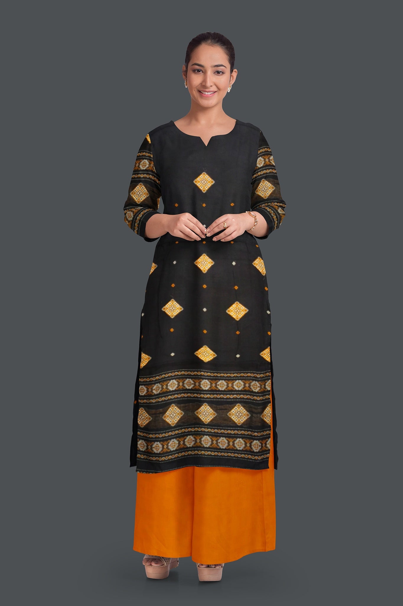 Black Bomkai Dress Set