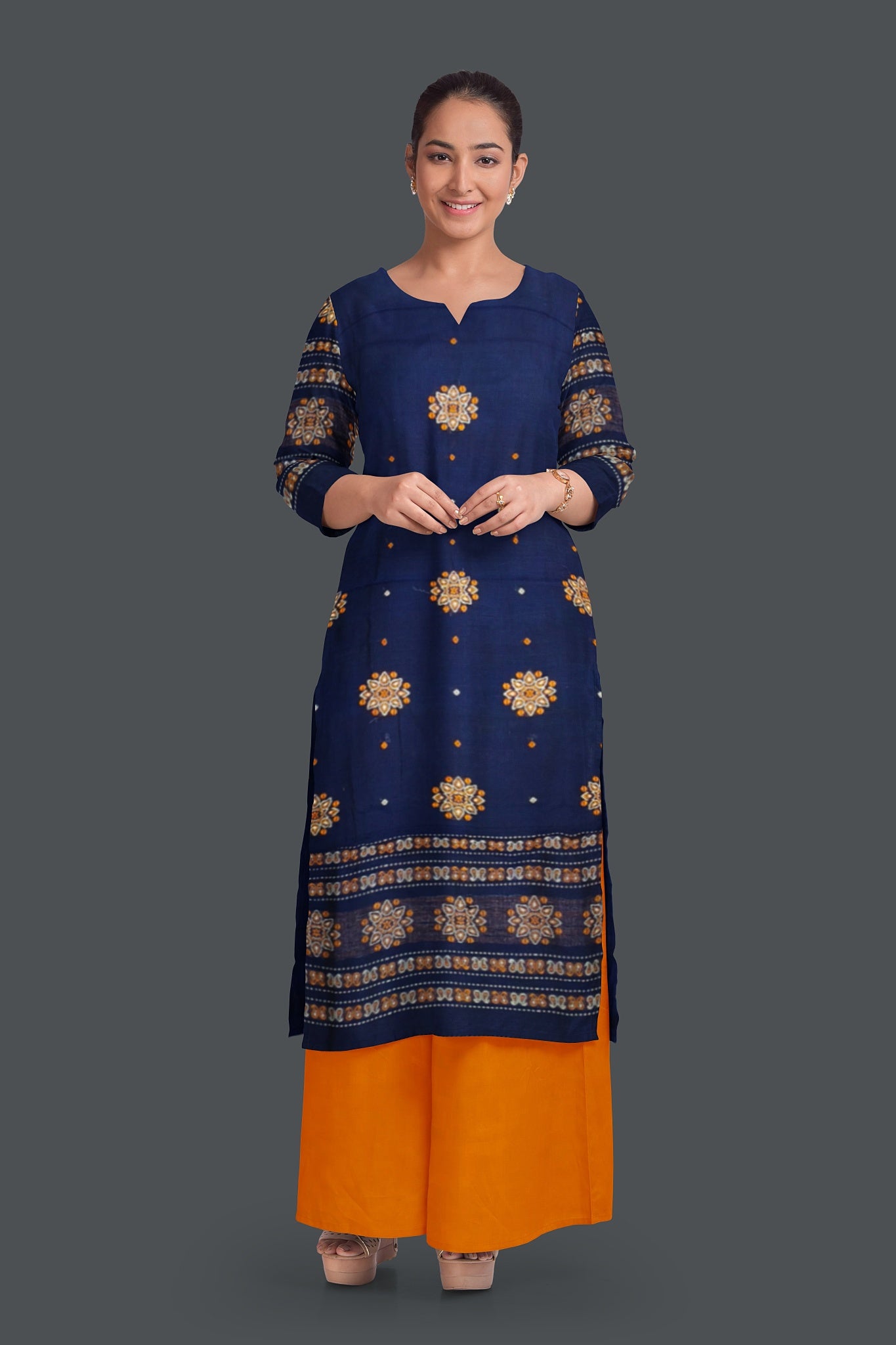 Blue Bomkai Dress Set