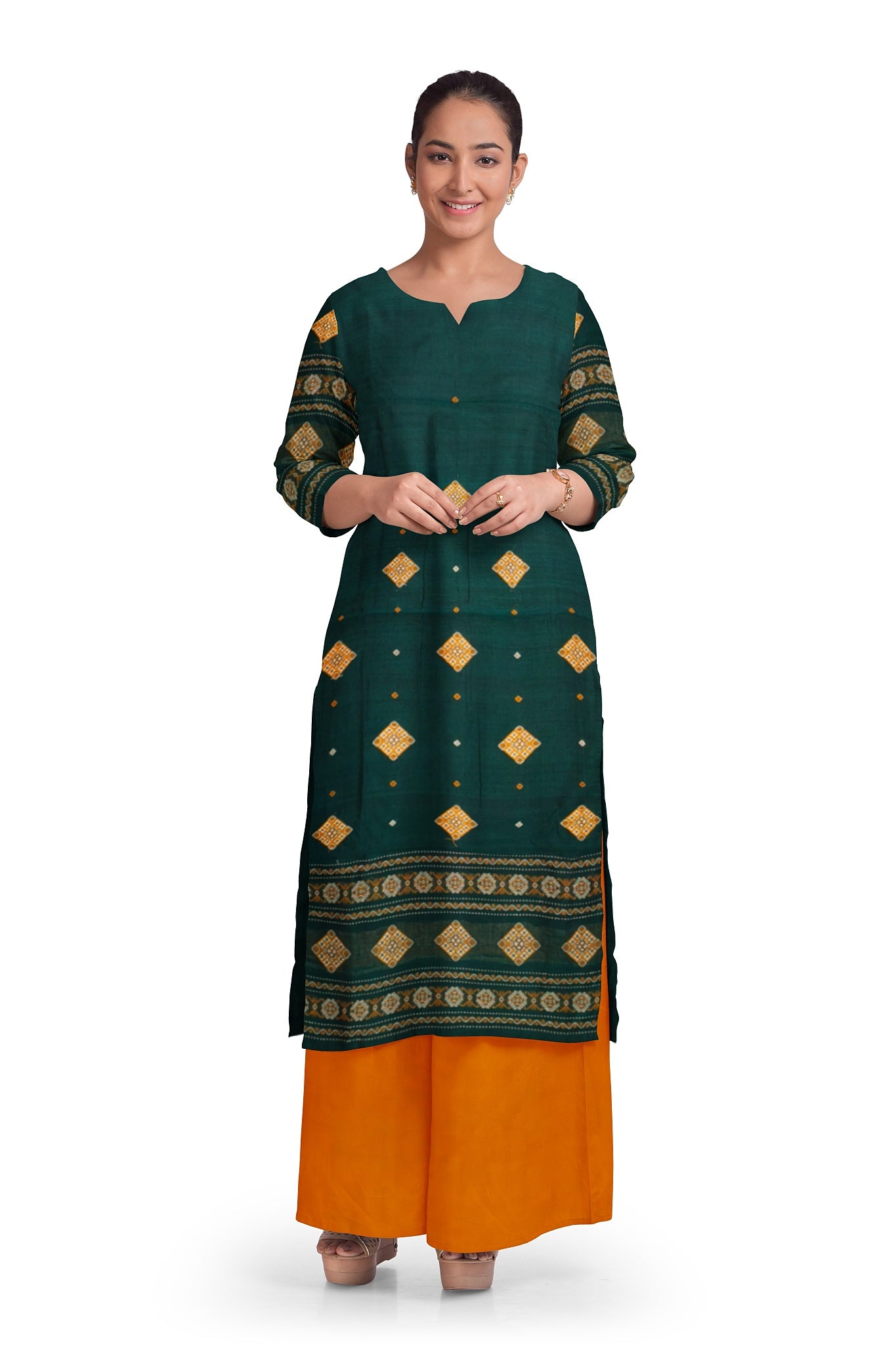 Green Bomkai Dress Set