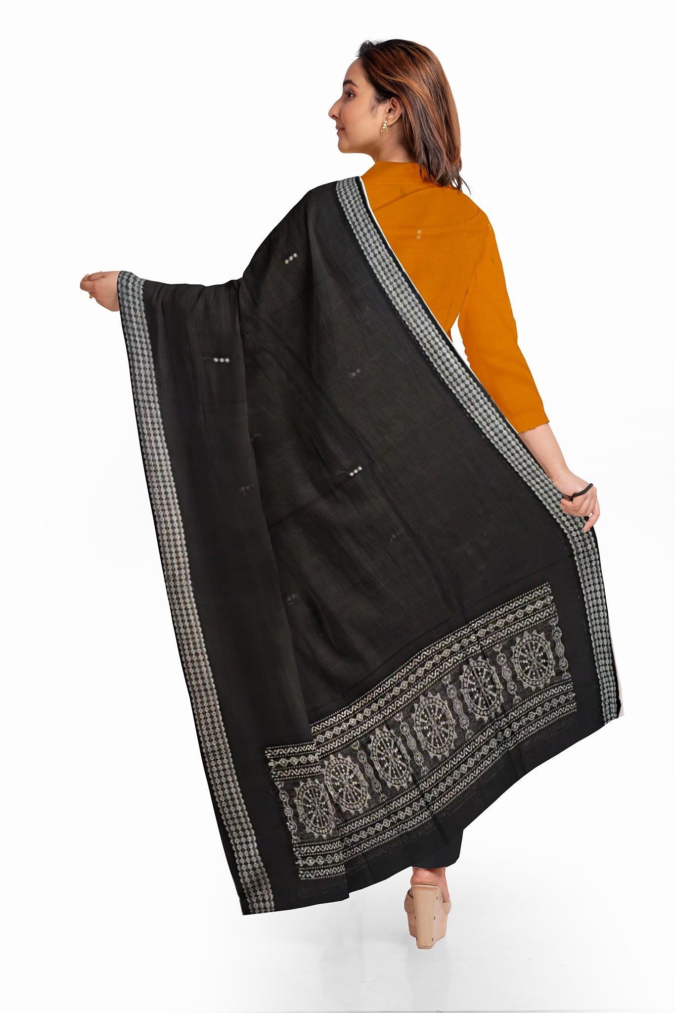 Yellow Bomkai Dress Set