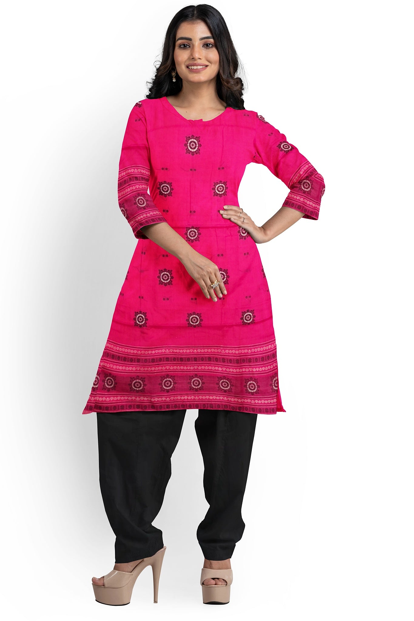 Pink Bomkai Dress Set