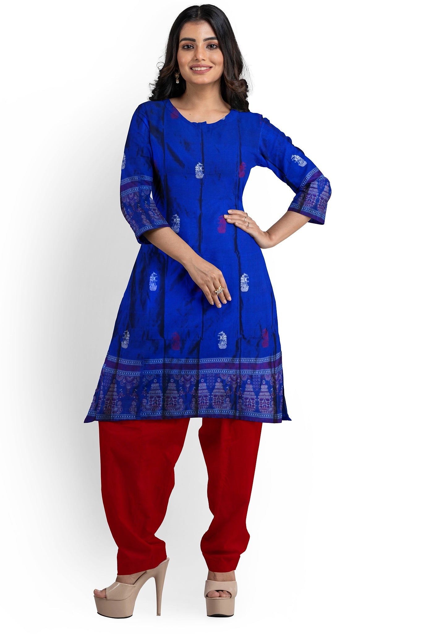 Violet Bomkai Dress Set