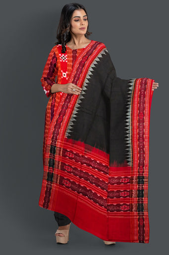 Red Color Top With Black Color Pant & Chunri Pasapalli Dress Set