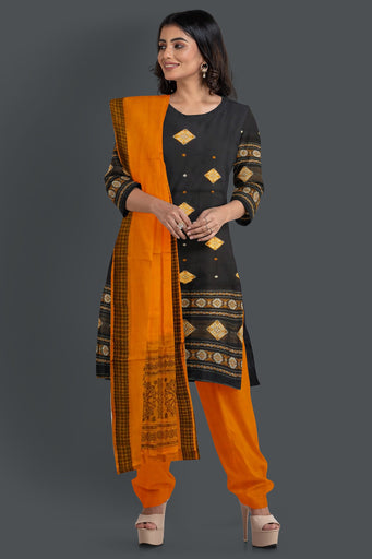 Black Bomkai Dress Set