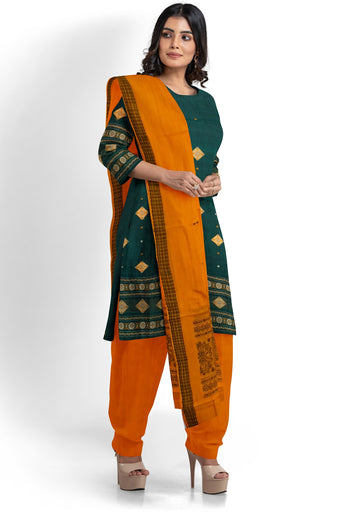 Green Bomkai Dress Set