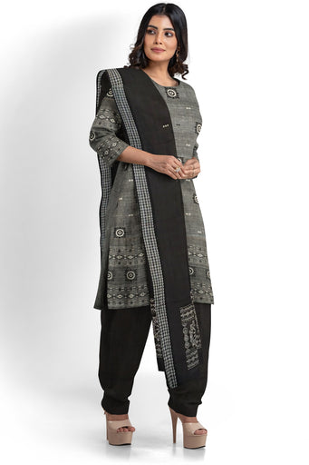 Grey Bomkai Dress Set
