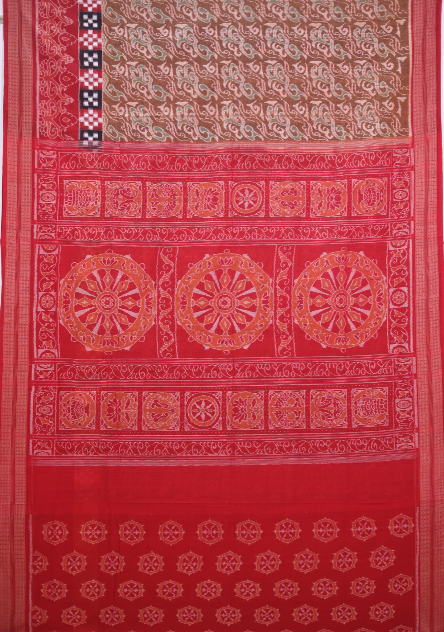 Light Brown Border Pasapalli Saree