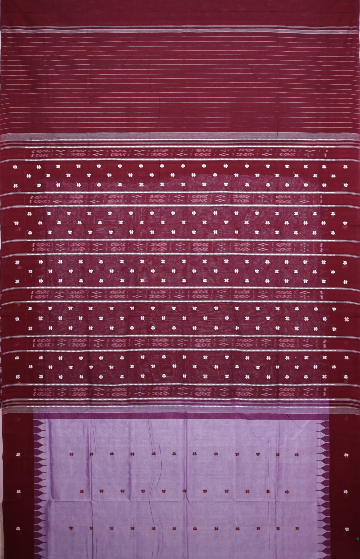 Light Violet Pata Bapta Saree