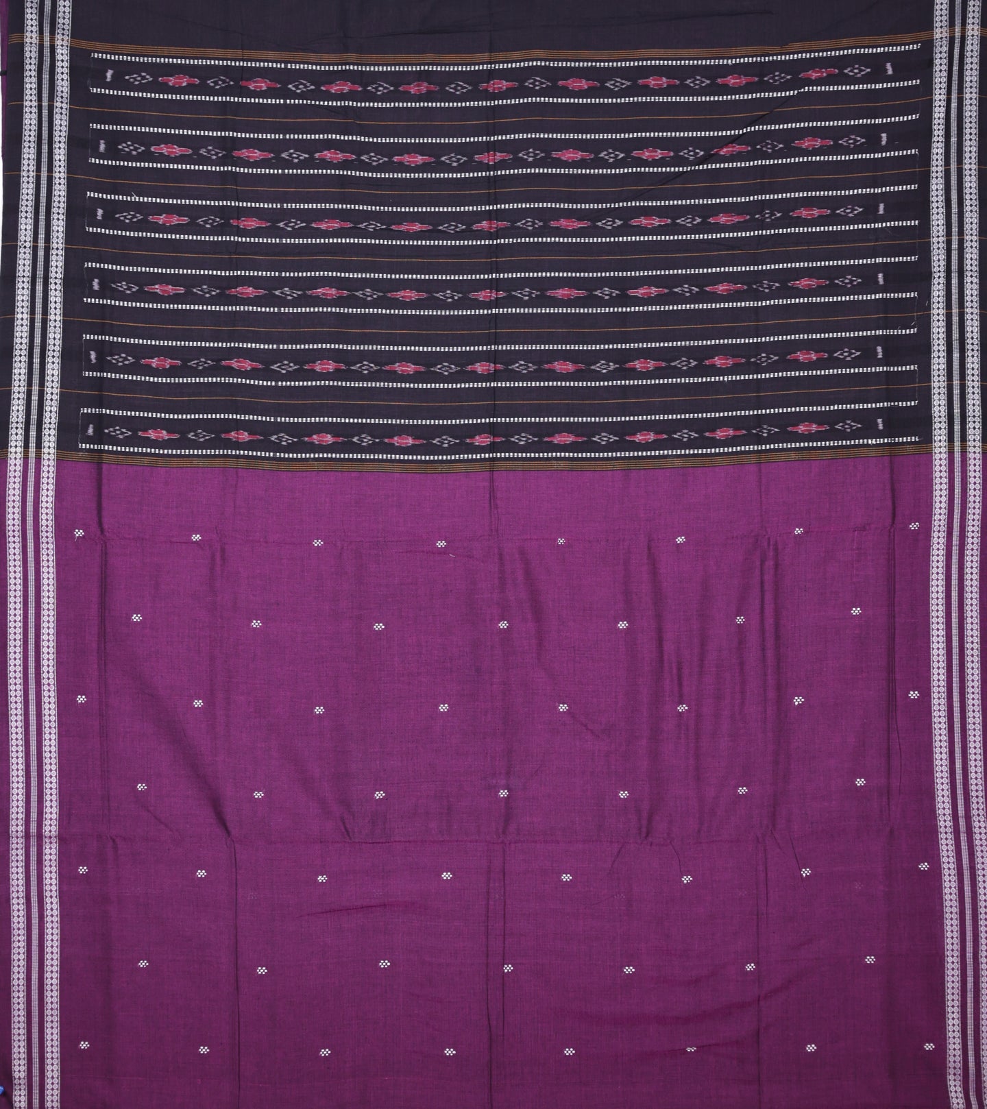 Purple Bomkai Butti Saree